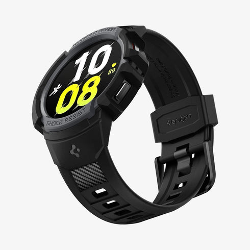 ACS06488 - Galaxy Watch 6 Classic (47mm) Case Rugged Armor Pro in black showing the front